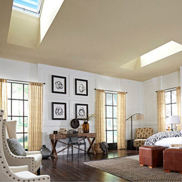 VELUX Solar Powered Venting Curb Mount Skylight - White Solar Powered Shade image 6