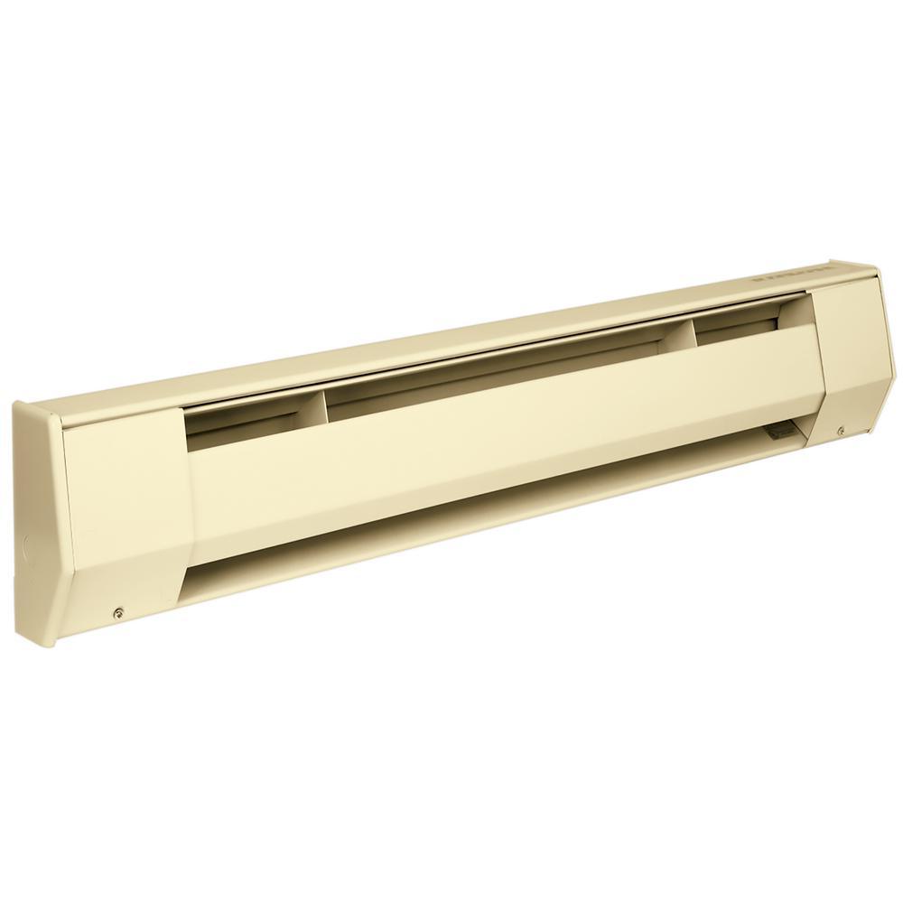 K 6 ft. 240-Volt/208-Volt 1500-Watt/1125-Watt Baseboard Heater in Almond - Super Arbor