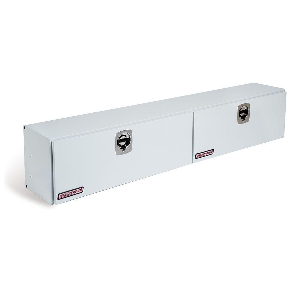 Weather Guard 96.25 White Steel Full Size Top Mount Truck Tool Box - Super Arbor