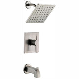 Modern Single-Handle 1-Spray Tub and Shower Faucet in Matte Gold (Valve Included) - Super Arbor