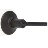 Latitude Matte Black Privacy Bed/Bath Door Lever - Super Arbor