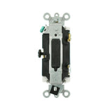 20 Amp Decora Plus Commercial Grade Single Pole Rocker Switch with Pilot Light, White - Super Arbor
