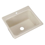 Kensington Drop-In Acrylic 25 in. 1-Hole Single Bowl Utility Sink in White - Super Arbor