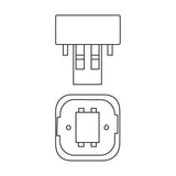 Philips 13-Watt (GX23-2) PL-C 2-Pin Energy Saver CFL (non-integrated) Light Bulb Neutral (3500K)