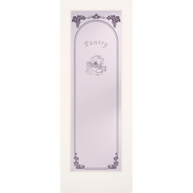 30 in. x 80 in. Pantry Smooth 1 Lite Primed MDF Interior Door Slab