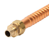 3/4 in. FIP x 3/4 in. PEX Barb x 24 in. Copper Water Heater Connector (7/8 in. O.D.) - Super Arbor