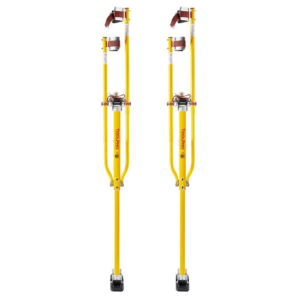 48 in. to 64 in. Magnesium Adjustable Drywall Stilts - Super Arbor