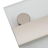 Levity 48 in. x 74 in. Semi-Frameless Sliding Shower Door in Nickel with Handle - Super Arbor