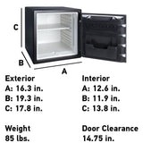 1.23 cu. ft. Fireproof Safe and Waterproof Safe with Touch Screen - Super Arbor