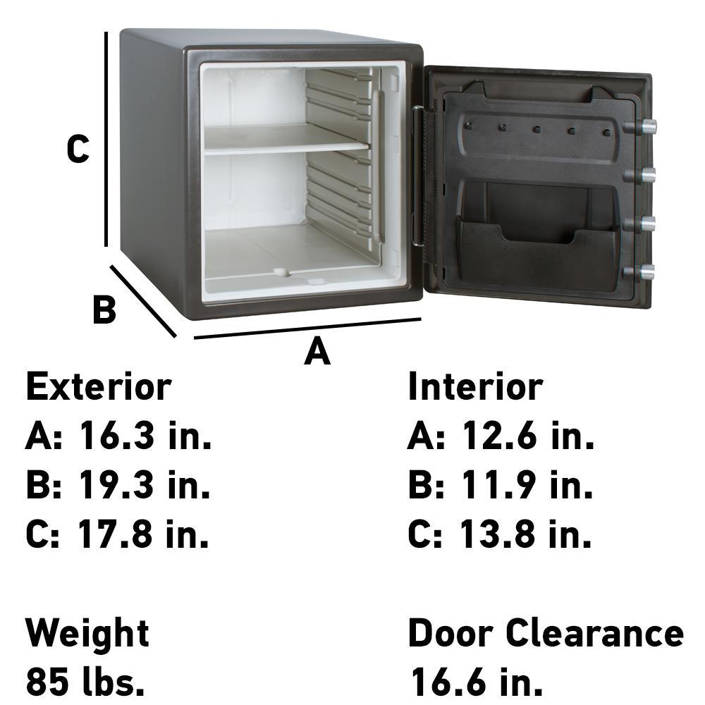 1.23 cu. ft. Fireproof Safe with Digital Keypad - Super Arbor