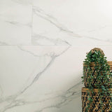 Voyager Blanco 24 in. x 48 in. Matte Porcelain Marble Look Floor and Wall Tile (15.32 sq. ft./Case)