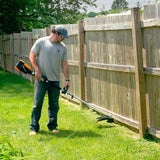 YARD FORCE 60-Volt Cordless Lithium-ion 16 in. Electric String Trimmer with Battery and Fast Charger Included