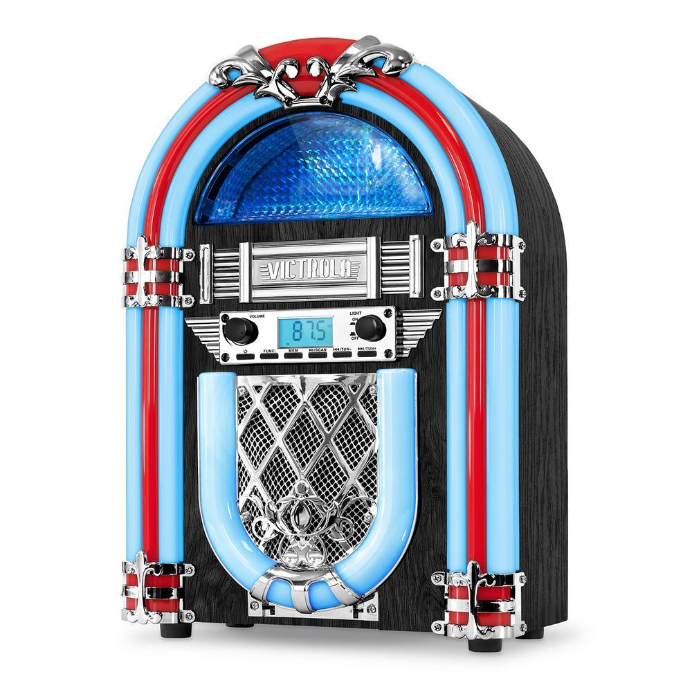 Nostalgic Wood Countertop Jukebox with Built-in Bluetooth - Super Arbor