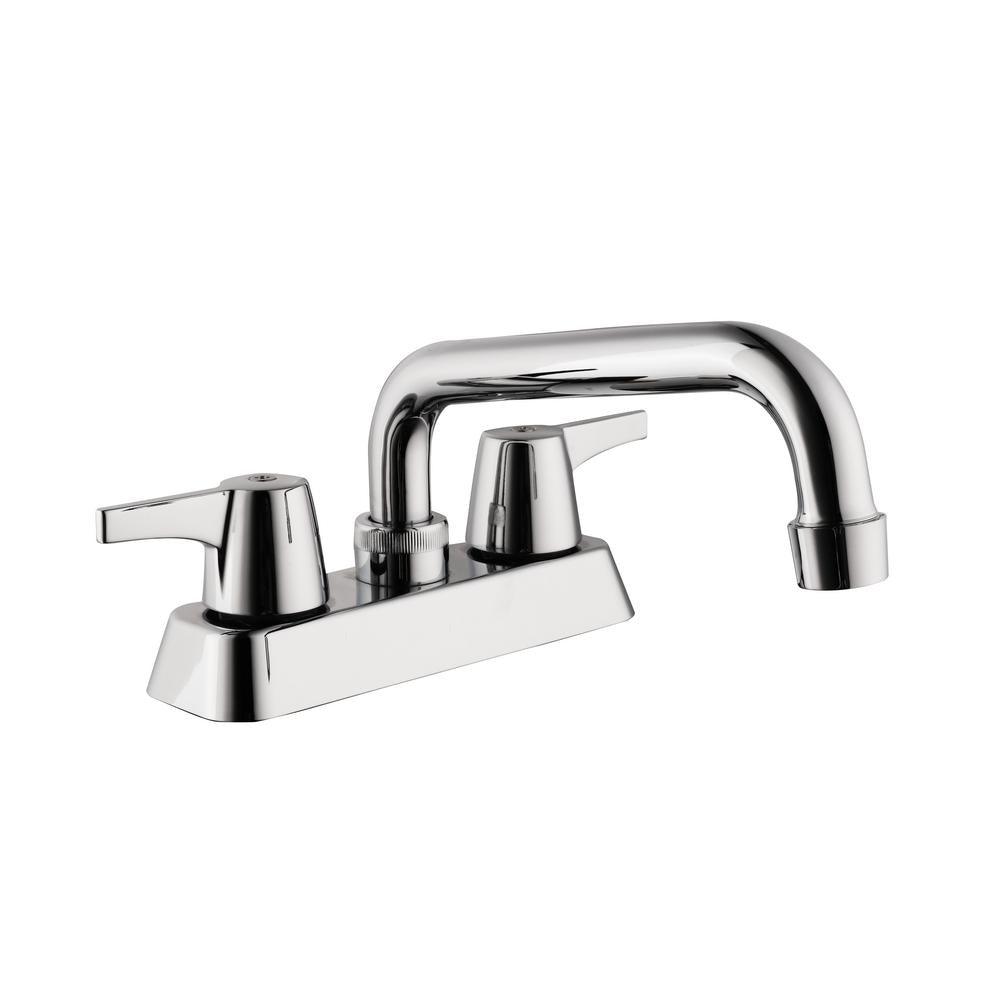 Aragon 4 in. Centerset 2-Handle Laundry Faucet in Chrome - Super Arbor