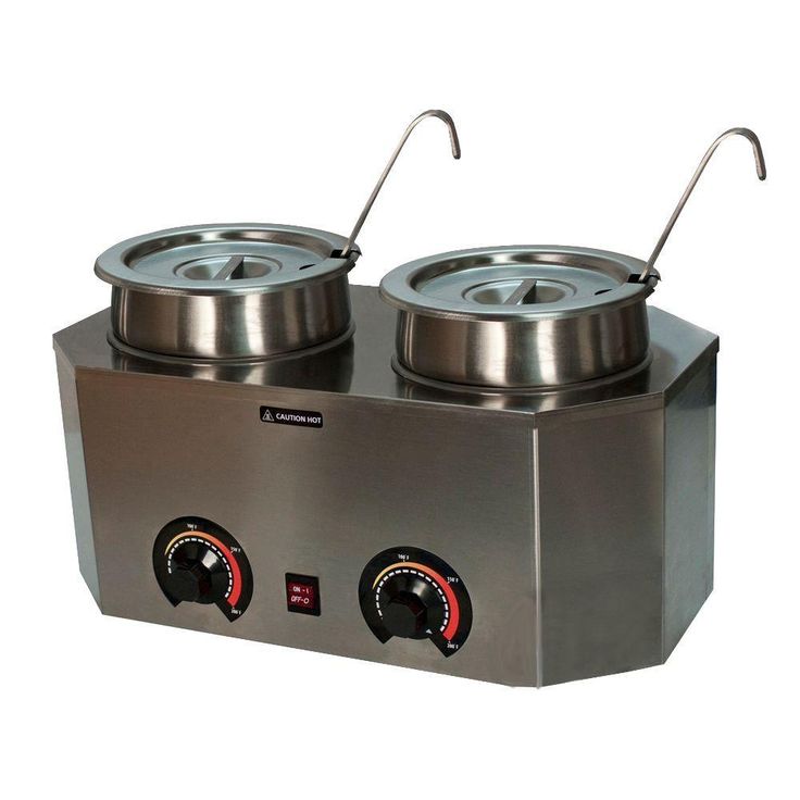Pro-Style 6 L Dual Ladle Warmer with 2 Crocks
