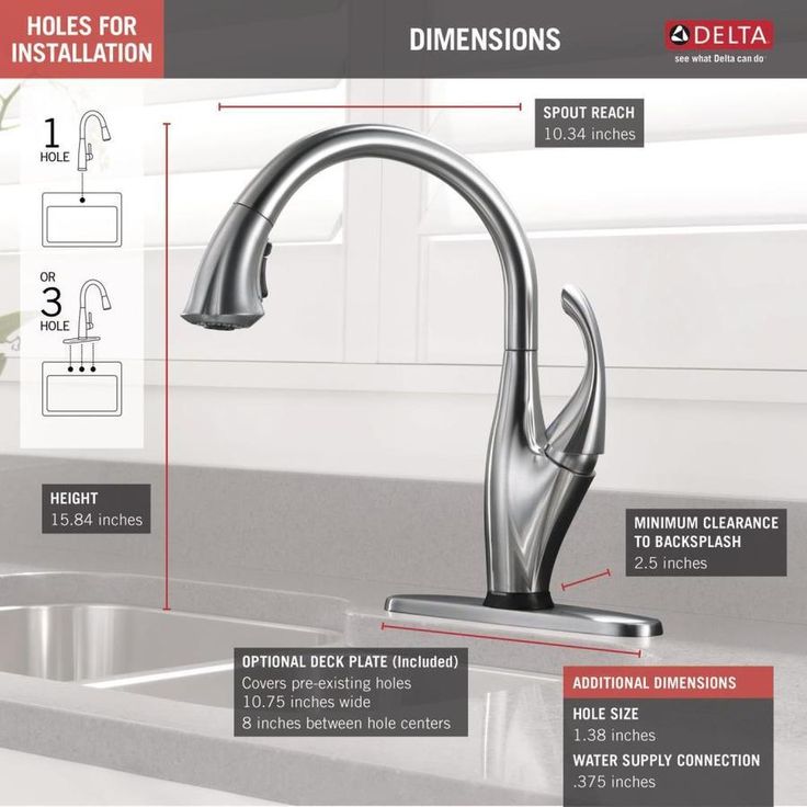 Delta Addison Touch2O Arctic Stainless 1-Handle Deck-Mount Pull-Down Touch Kitchen Faucet (Deck Plate Included)