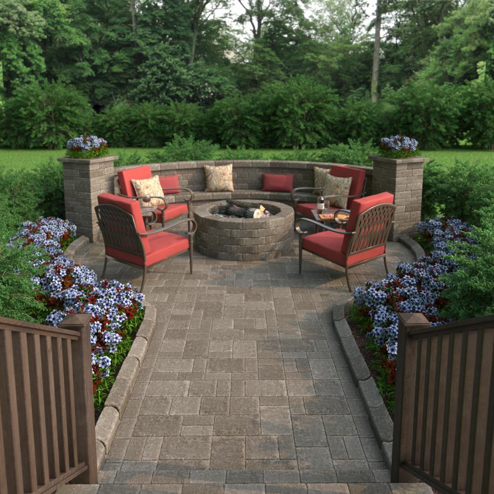 RumbleStone Rec 10.5 in. x 7 in. x 1.75 in. Greystone Concrete Paver (192 Pcs. / 98 Sq. ft. / Pallet) - Super Arbor