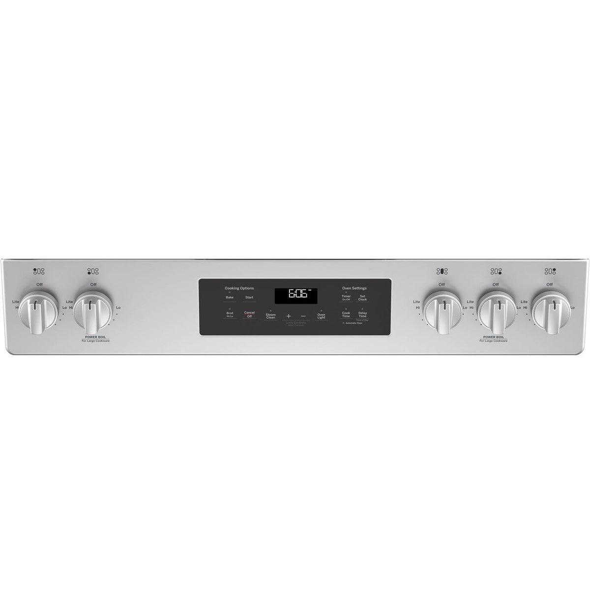 GE 5.3 cu. ft. Slide-In Gas Range with Steam-Cleaning Oven in Stainless Steel