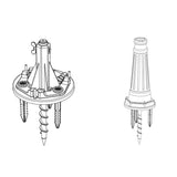 Solar Lamp Post Installation Kit with EZ-Anchor