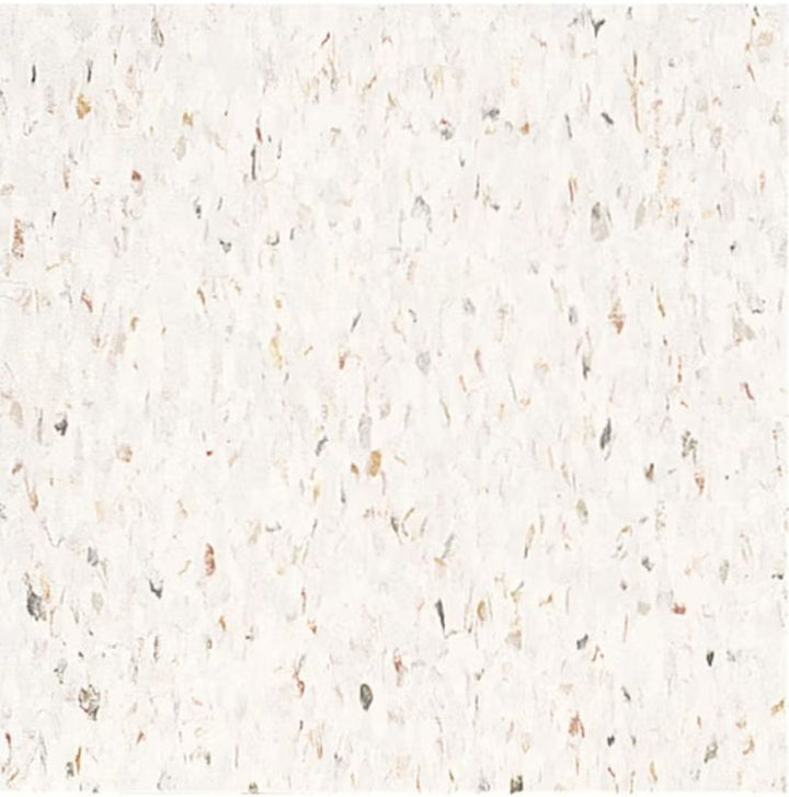 Armstrong Flooring Imperial Texture VCT Jubilee White 125-mil x 12-in W x 12-in L Commercial Vinyl Tile Flooring