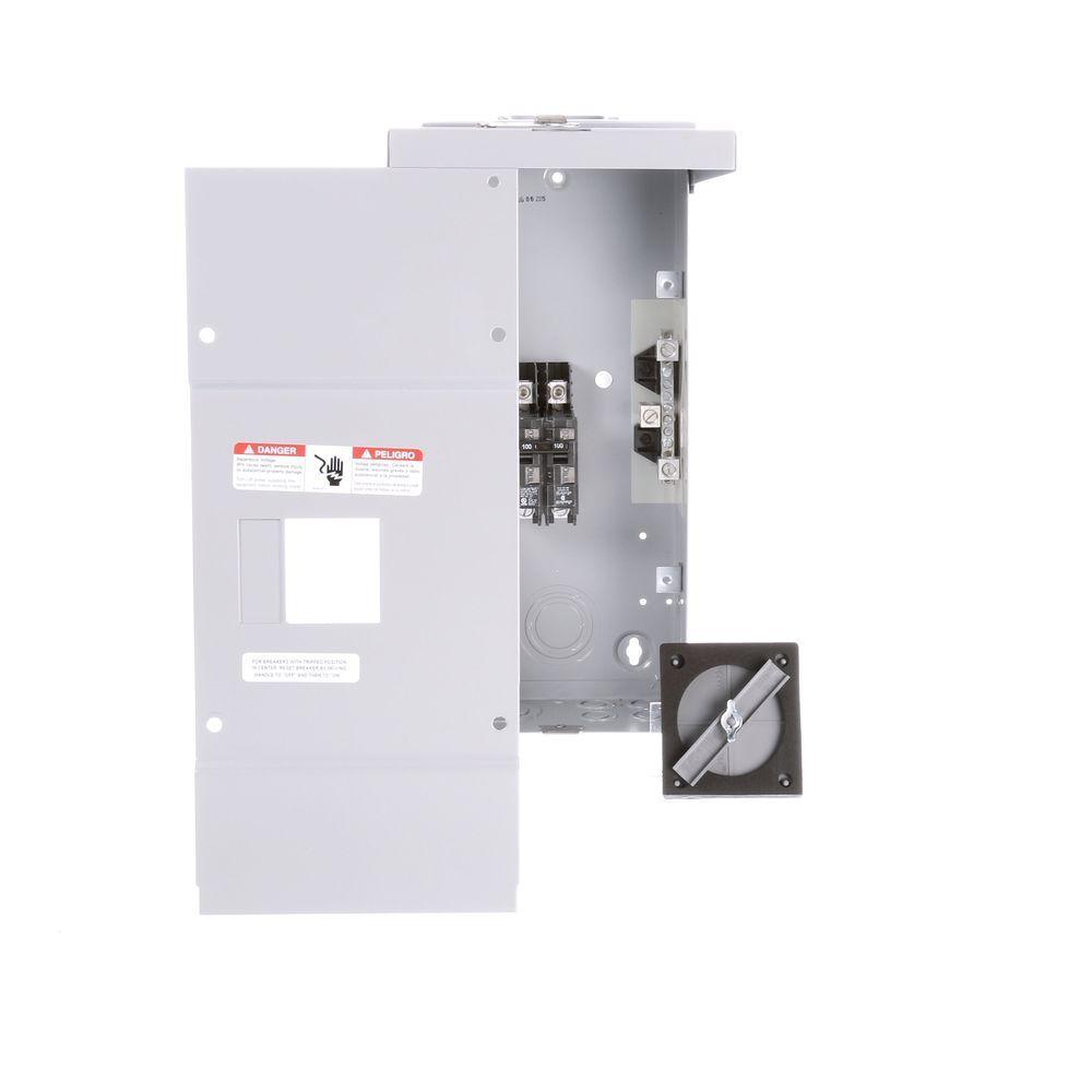 100 Amp 2-Space 2-Circuit Main Breaker Outdoor Load Center - Super Arbor