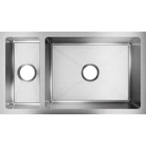 Crosstown Undermount Stainless Steel 33 in. Double Bowl Kitchen Sink - Super Arbor