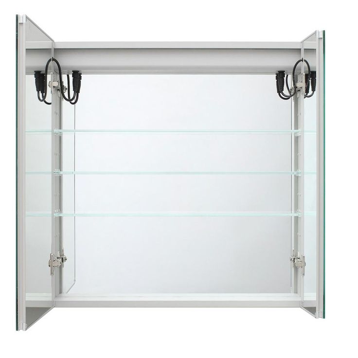 Royale Basic 30 in. W x 30 in. H Recessed or Surface Mount Medicine Cabinet with Bi-View Door, LED Lighting with Dimmer