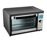 1500 W 6-Slice Stainless Steel Digital Countertop Oven with Convection and Rotisserie