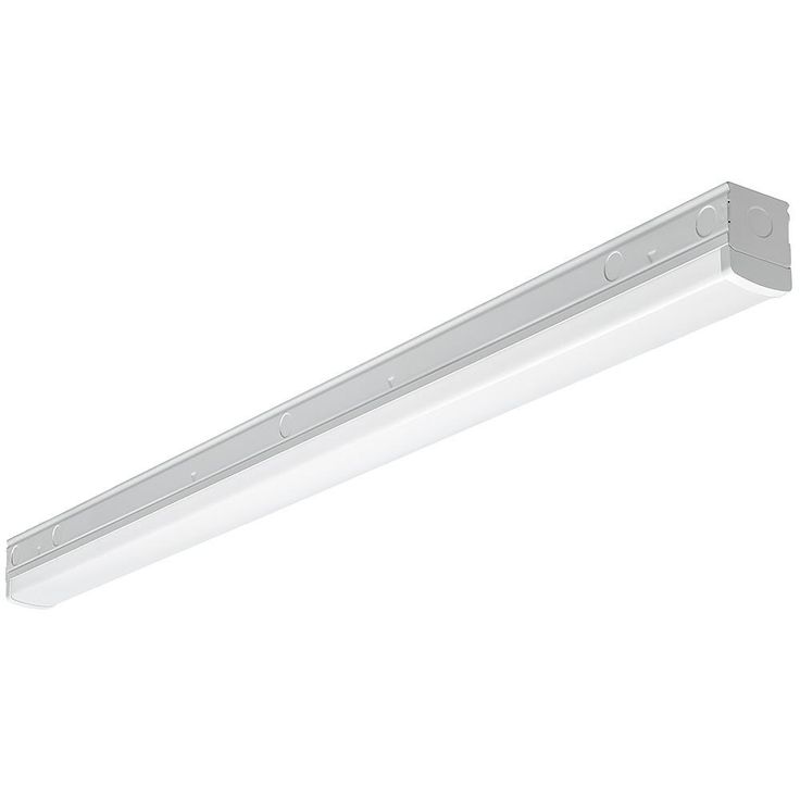 4 ft. 220-Watt Equivalent Integrated LED White Commercial Strip Light Fixture 4000K High Output 5500 Lumens