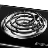6 in. Single Burner Black with Temperature Control Hot Plate