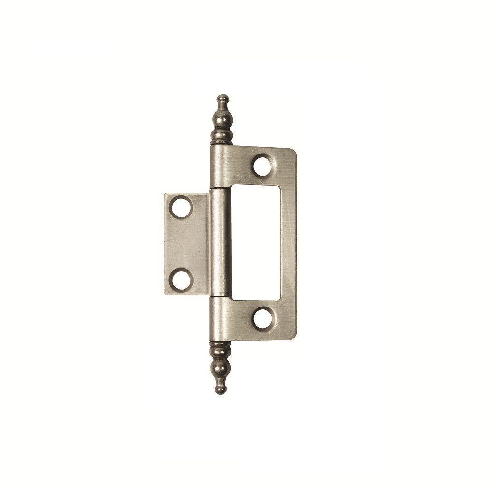 2 in. x 1-5/8 in. Satin Nickel Furniture Barrel Hinge - Super Arbor