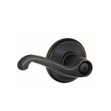 Flair Satin Nickel Privacy Bed/Bath Door Lever - Super Arbor