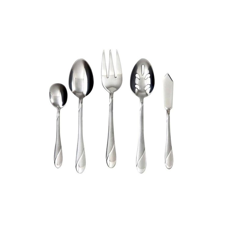 Swirl Sand 89-Piece Flatware Set (Service for 12)