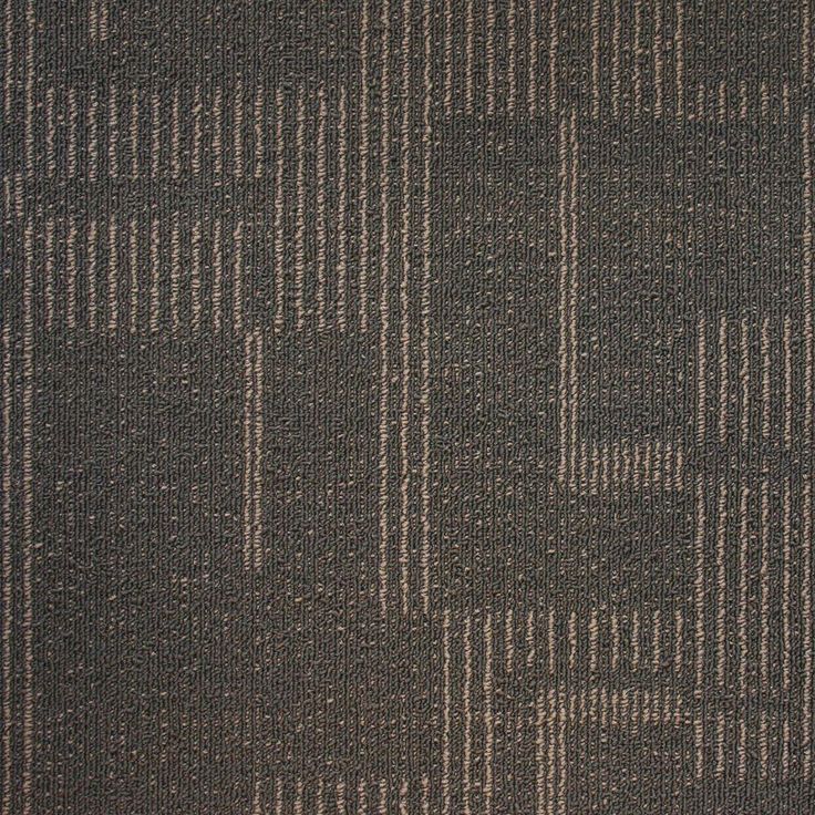 EuroTile Windsor Terrace Ebony Loop 19.7 in. x 19.7 in. Carpet Tile (20 Tiles/Case)