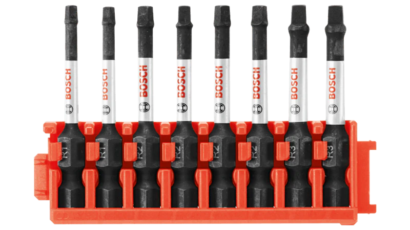 Bosch Custom Case 8-Piece 1/4-in x 2-in Square/Robertson Impact Driver Bit