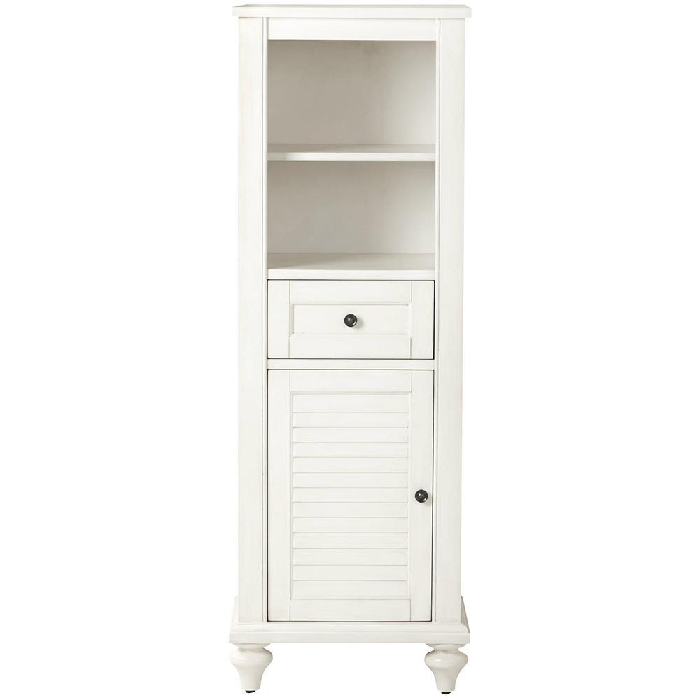 Hamilton 18 in. W x 52-1/2 in. H Bathroom Linen Cabinet in Grey - Super Arbor