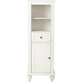 Hamilton 18 in. W x 52-1/2 in. H Bathroom Linen Cabinet in Grey - Super Arbor