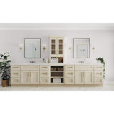 Home Decorators Collection Newport 36 in. W x 12 in. D x 42 in. H Assembled Plywood Wall Kitchen Cabinet in Blended Cream with Soft Close
