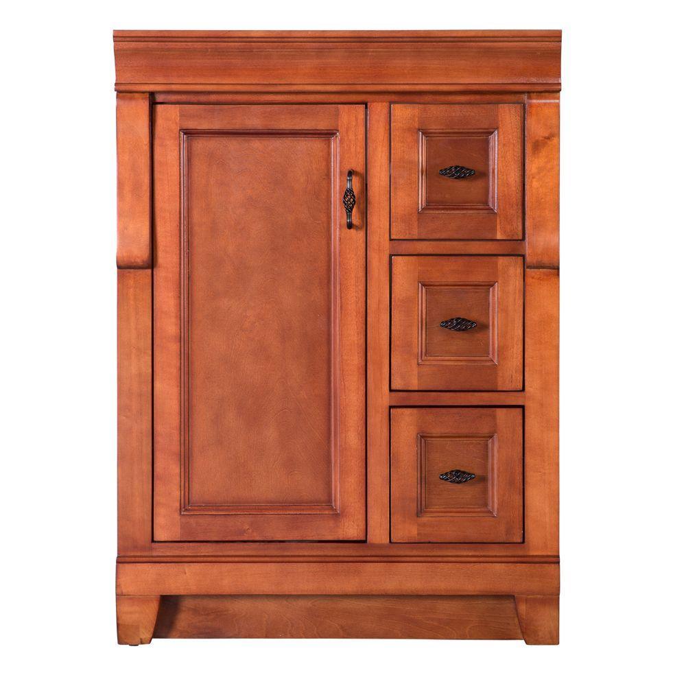 Naples 30 in. W 21.63 in. D Vanity Cabinet Only in Warm Cinnamon with Left Hand Drawers - Super Arbor