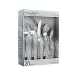 Cravat 20-Piece Silver Stainless Steel Flatware Set (Service for 4)