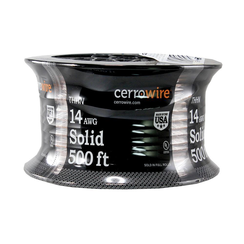 500 ft. 14/1 White Solid THHN Wire - Super Arbor