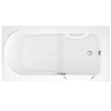 HD Series 60 in. Right Drain Step-In Walk-In Soaking Bath Tub with Low Entry Threshold in White - Super Arbor