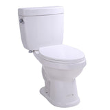 45.75 in. Walk-In Whirlpool Bathtub in White with 1.6 GPF Single Flush Toilet - Super Arbor