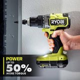 18-Volt ONE+ Lithium-Ion Cordless Brushless 1/2 in. Drill/driver with (2) 2.0 Ah Batteries, Charger, and Bag