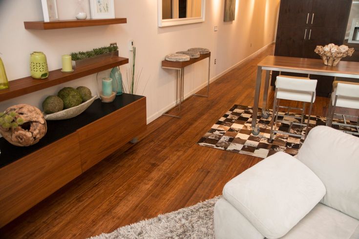 CALI Fossilized Java Bamboo 5-1/8-in W x 9/16-in T x 72-in Smooth/Traditional Solid Hardwood Flooring (25.88-sq ft / Carton)