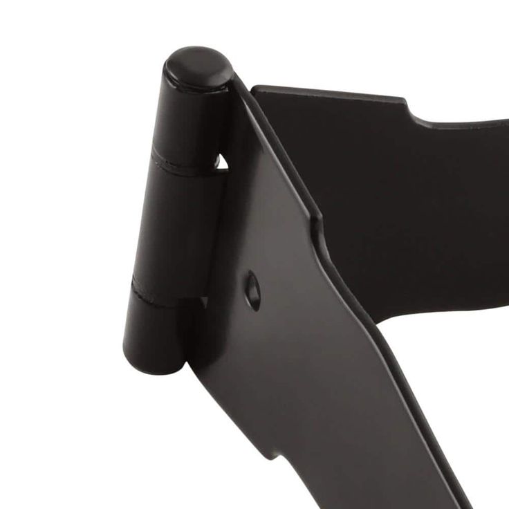 Everbilt 8 in. Black Heavy Duty Decorative Strap Hinge