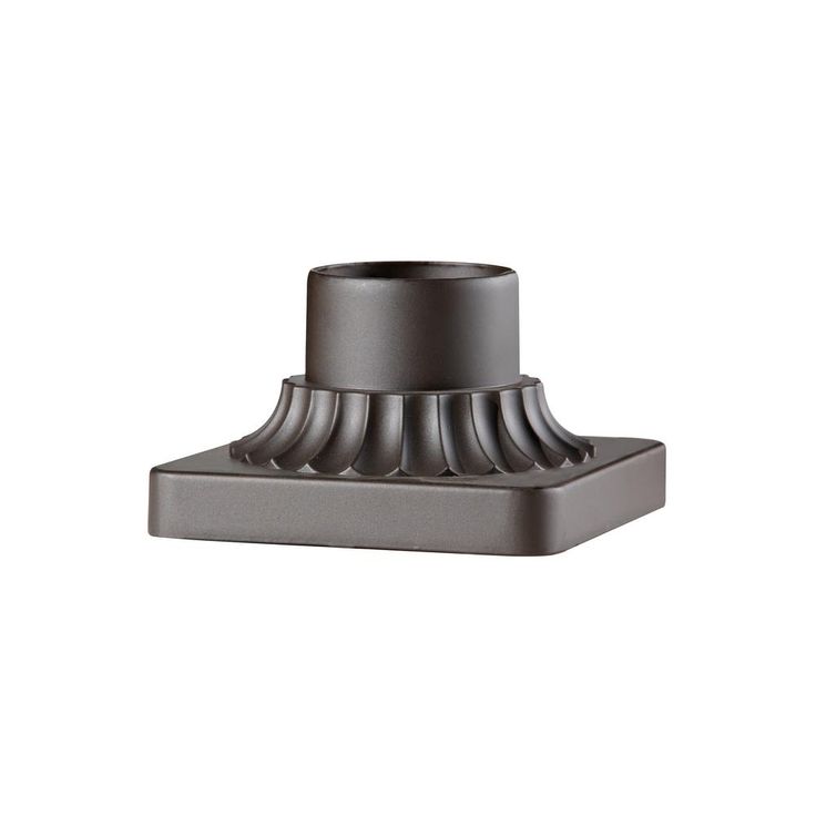 3 in. Oil Rubbed Bronze Outdoor Die-Cast Aluminum Pier Mount Base
