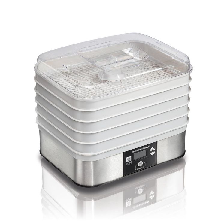 5-Tray Grey Food Dehydrator Stackable Drying Trays