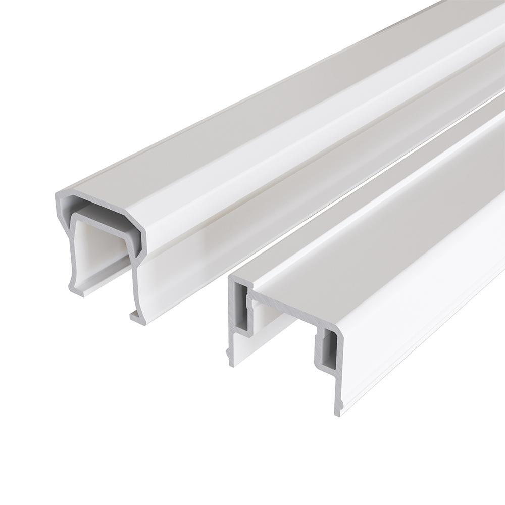 HavenView CountrySide 8 ft. x 42 in. Composite Line Section H-Channel Top Rail, Bottom Rail - Super Arbor