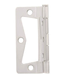 3 in. Satin Nickel Non-Mortise Hinges (2-Pack)